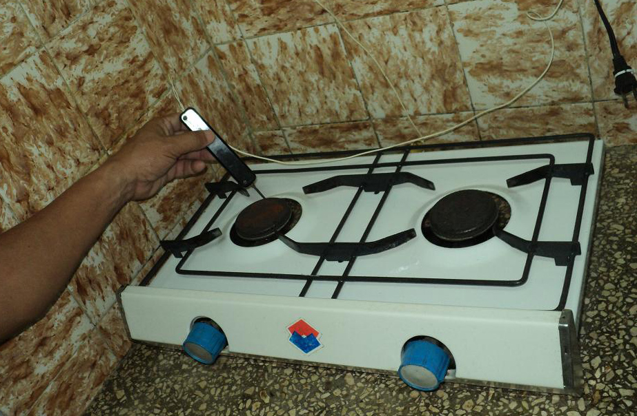 Encendedor para estufas gas Hornos Hornos cocina al aire libre Accesorios para cocinar en casa con dispositivo encendido por cable Botón pulsador Piezo Spark 