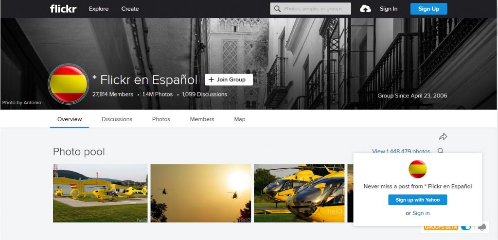 Flickr, en Español