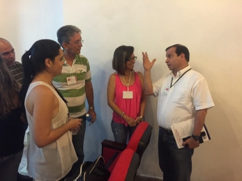 Fernándo Gonzáles Llort en la presentación de Tino.