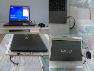 Base de PVC con ventilador para laptop