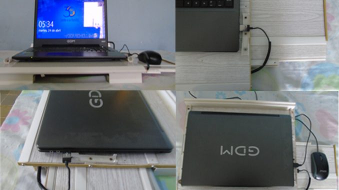 Base de PVC con ventilador USB para ordenador portátil 1 Base de PVC con ventilador para laptop