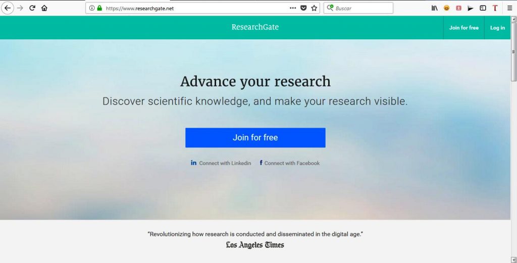 Investigando Con ResearchGate - Revista TINO