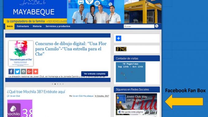Facebook Fan Box en blog de plataforma Reflejos Facebook Fan Box en blog de plataforma Reflejos - Revista Tino