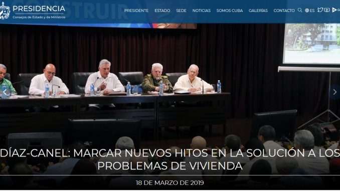 Presidencia-WEB Presidencia Sitios .cu