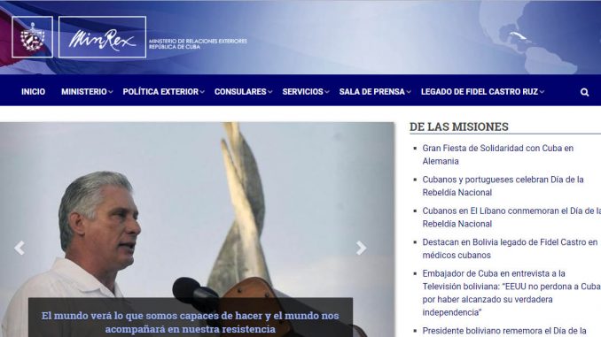Minrex Web Ministerio de Relaciones Exteriores - #RevistaTino