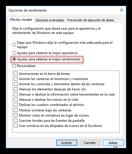 Fig 1. Optimizar Windows 10.- #RevistaTino