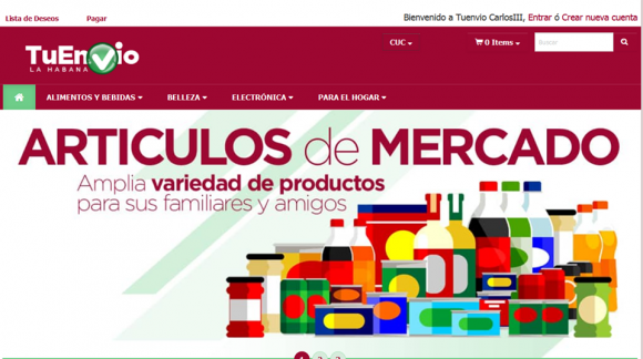 Fig. 1. TuEnvío.cu Plataforma electrónica para el comercio en Cuba. - #RevistaTino