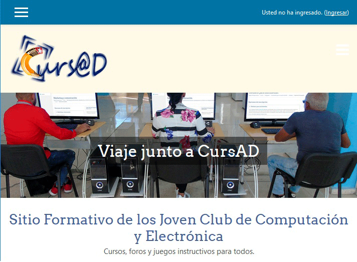Fig.-Página de Inicio del CURSAD. aprender-a-aprender.- #RevistaTino