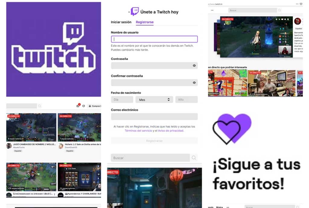 Fig. 1. Seleccione el streaming que desea visualizar. #RevistaTino. Twitch para realizar streaming