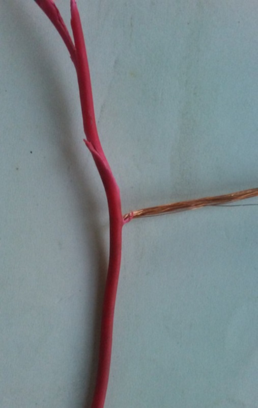Cable pelado para la Malla desoldadora casera.- #RevistaTino