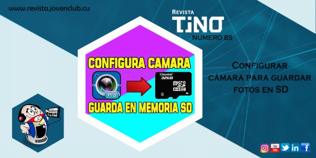 Configurar cámara para guardar fotos en SD