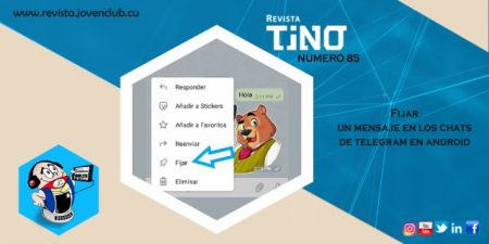 Fijar mensajes en los chats de Telegram