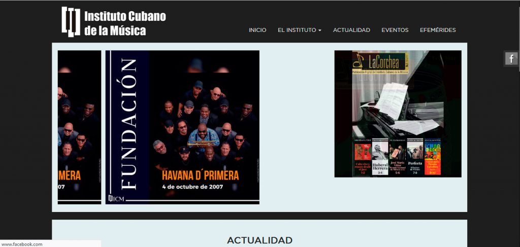 Fig. 4. Instituto Cubano de la Música - #RevistaTino