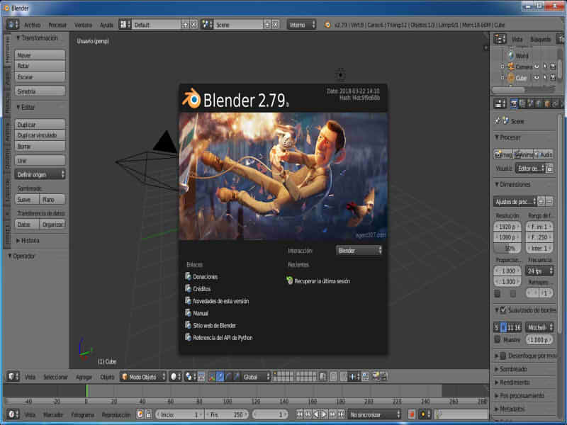 Fig. 1. Blender es muy útil para importar MMD - #RevistaTino