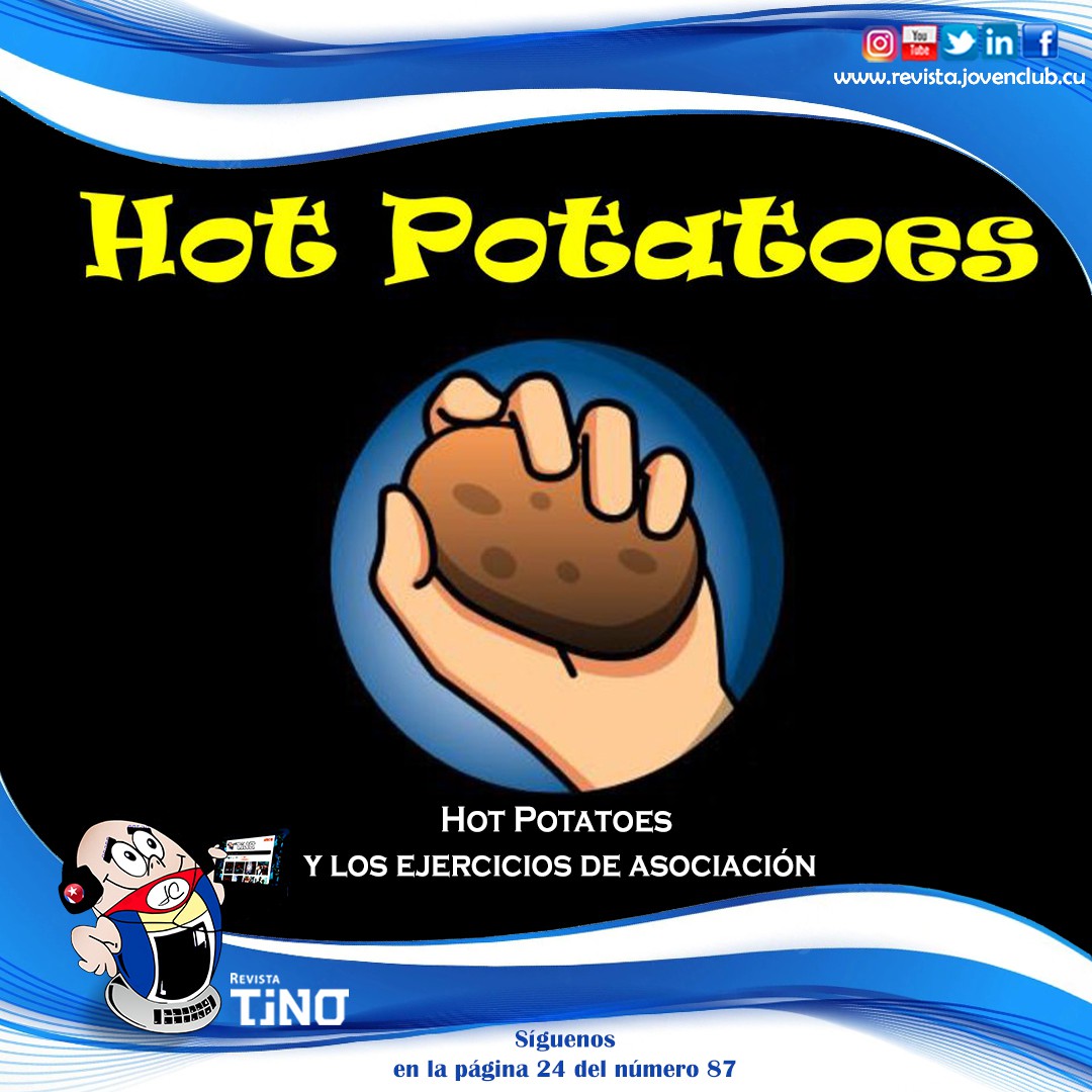 Hot Potatoes y los ejercicios de asociación