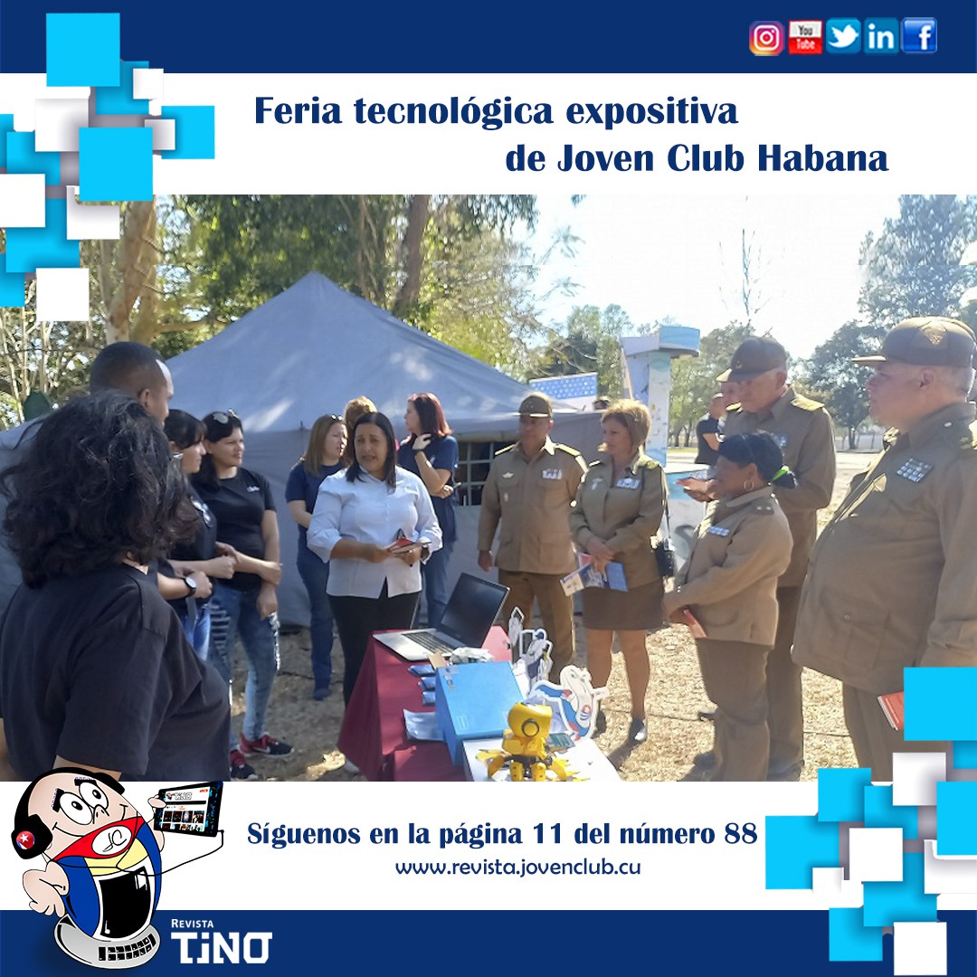 Feria tecnológica expositiva de Joven Club Habana