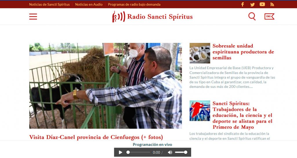 Fig. 4. Radio Sancti Spiritus - #RevistaTino
