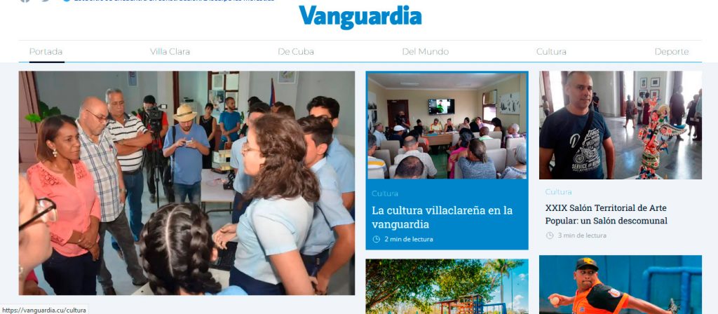 Fig. 3. Periódico Vanguardia - #RevistaTino