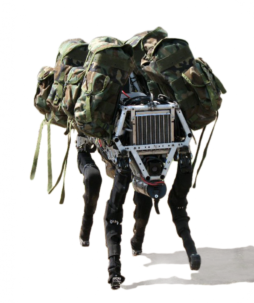 Fig. 2. Bigdog, robot cuadrúpedo empleado para búsqueda y rescate - #RevistaTino