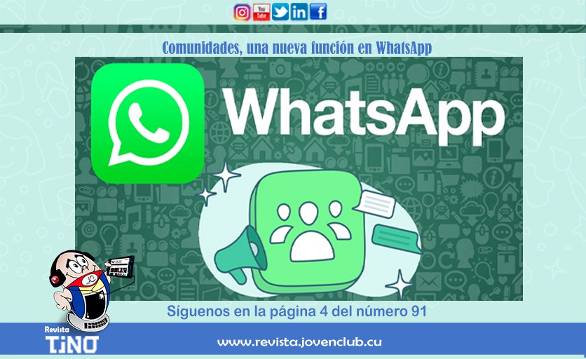 Comunidades una nueva funcion en WhatsApp