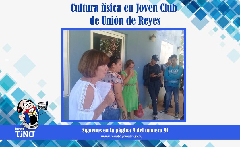 Cultura física en Joven Club de Unión de Reyes