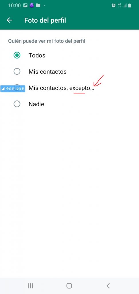Fig. 3. Seleccionar la opción Mis contactos. #RevistaTino