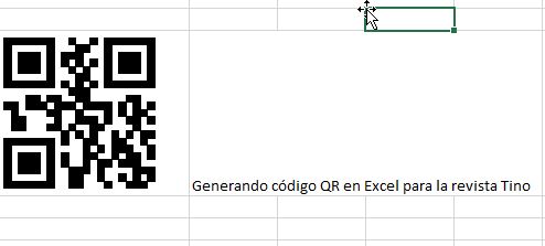 Fig. 3. Observe el código QR generado.  #RevistaTino