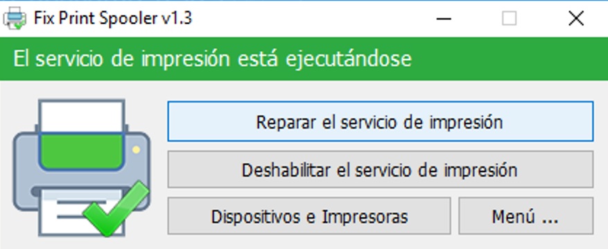 Fig. 2. Se muestran varios botones para el servicio de impresión - #RevistaTino