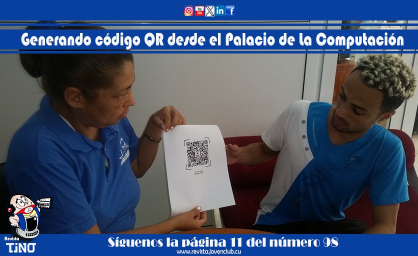 Generando código QR desde el Palacio de La Computación