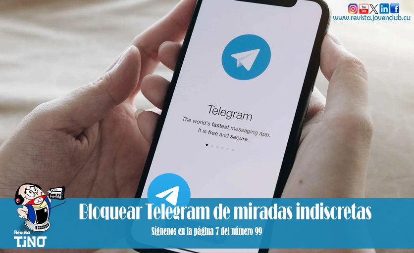 Bloquear Telegram de miradas indiscretas