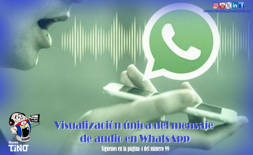 Visualización única del mensaje de audio en WhatsApp