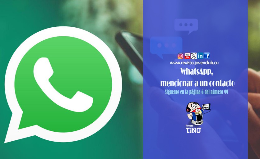 WhatsApp, mencionar a un contacto