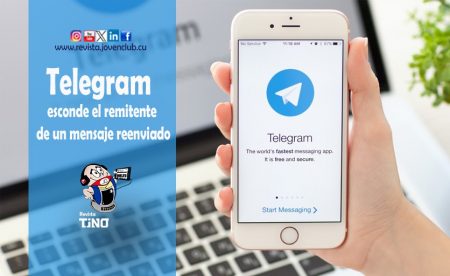 Telegram: esconde el remitente de un mensaje reenviado