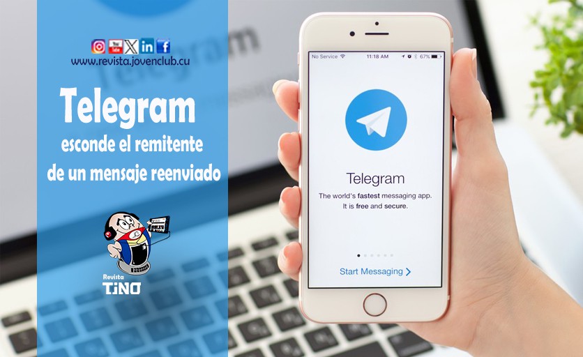 Telegram: esconde el remitente de un mensaje reenviado
