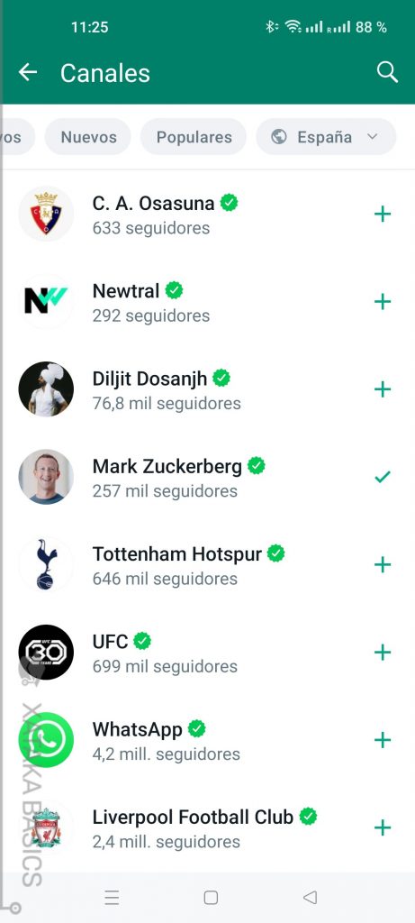 Canal de WhatsApp. #RevistaTino