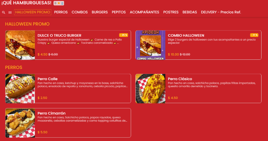 Fig. 2. Ejemplo de tienda virtual #RevistaTino