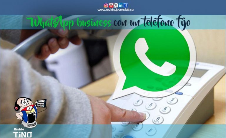 WhatsApp business con un teléfono fijo