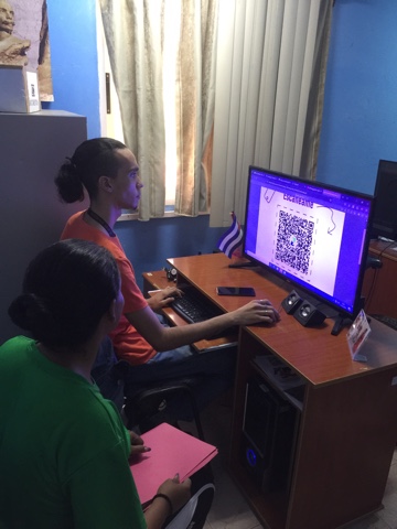 Fig. 1. Generación de código QR desde los Joven Club