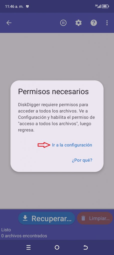 Fig. 2. Ir a la configuración