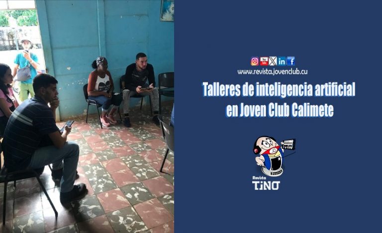 Talleres de inteligencia artificial en Joven Club Calimete
