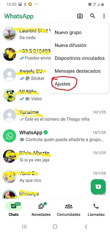 Fig. 1. Entra a tu cuenta personal de WhatsApp. #RevistaTino