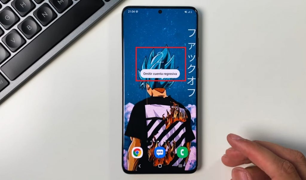 Fig. 3. Toca en Iniciar o Start para comenzar a grabar. #RevistaTino