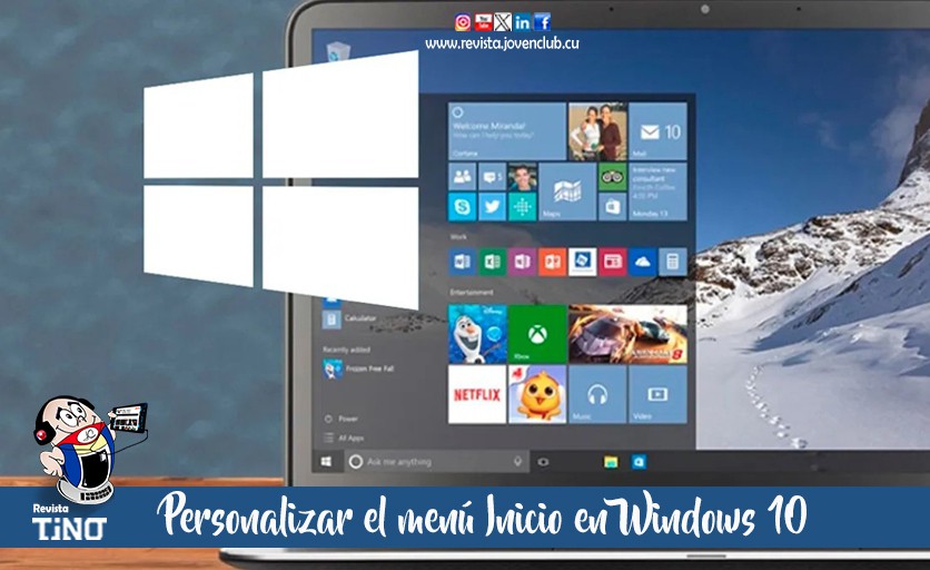 Personalizar el menú Inicio en Windows 10