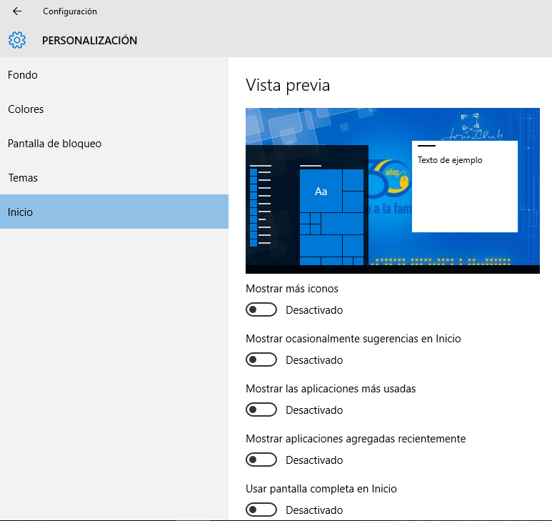 Fig. 1. Personalizar Windows para más comodidad. #RevistaTino