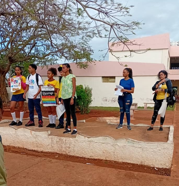 Fig. Actividad en conmemoración a la jornada de las Niñas en las TIC