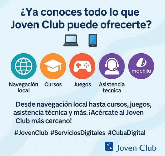 Los Joven Club de Computación, centros tecnológicos que  se erigen como una institución fundamental en Cuba.