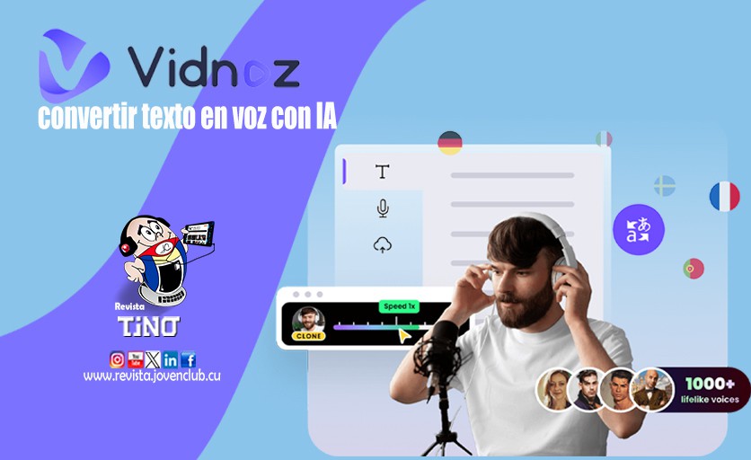 Vidnoz, convertir texto en voz con IA