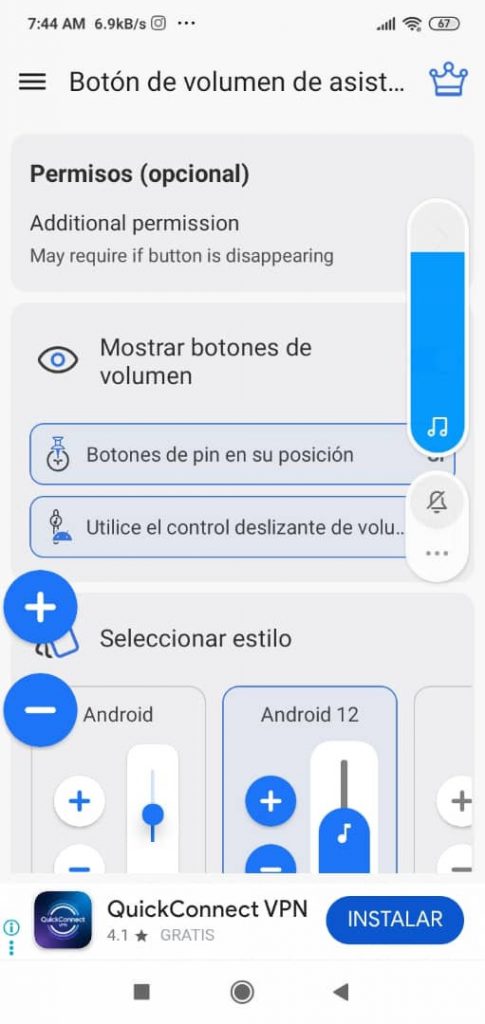 Fig. 4. Active el control Botones de pin en su posición. #RevistaTino